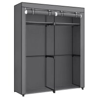 SONGMICS Stoffschrank, RYG02GY grau 140,0 x 43,0 x 174,0...