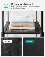 SONGMICS Stoffschrank, RYG02BK schwarz 140,0 x 43,0 x 174,0 cm, 1 St.