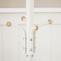 SONGMICS Kleiderständer RCR19W weiß Metall 12 Haken 44,0 x 182,0 cm, 1 St.