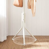 SONGMICS Kleiderständer RCR19W weiß Metall 12 Haken 44,0 x 182,0 cm, 1 St.