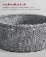 VASAGLE Beistelltisch rund Spanplatte grau 45,0 x 45,0 x 50,0 cm, 1 St.