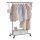 SONGMICS Rollgarderobe grau Metall 92,0 - 132,0 x 160,0 cm, 1 St.