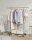 SONGMICS Rollgarderobe grau Metall 92,0 - 132,0 x 160,0 cm, 1 St.