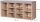 VASAGLE Schuhbank LHS10NLV1 eiche, grau Holz 104,0 cm