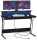 VASAGLE Gaming Schreibtisch schwarz rechteckig, C-Fuß-Gestell schwarz 120,0 x 60,0 cm