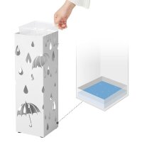 SONGMICS Schirmständer LUC49W weiß, Metall