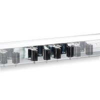 relaxdays Wandhalterung silber, schwarz, 1 St.