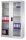 CP Stahlschrank 8920-055 S10117 lichtgrau, Acrylglas 4 Fachböden 93,0 x 40,0 x 195,0 cm, aufgebaut, 1 St.