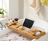 SONGMICS Badewannenablage braun, 1 St.