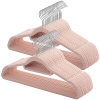 SONGMICS Kleiderbügel rosa, 50 St.