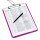 herlitz Klemmbrett easy orga 300000725 DIN A4 opak beere Kunststoff, 1 St.
