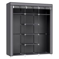 SONGMICS Stoffschrank, RYG12G grau 150,0 x 45,0 x 175,0 cm, 1 St.