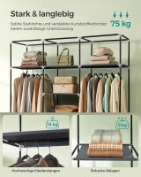 SONGMICS Stoffschrank, RYG12G grau 150,0 x 45,0 x 175,0 cm, 1 St.