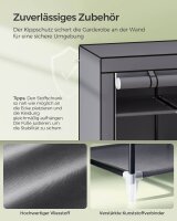 SONGMICS Stoffschrank, RYG12G grau 150,0 x 45,0 x 175,0 cm, 1 St.