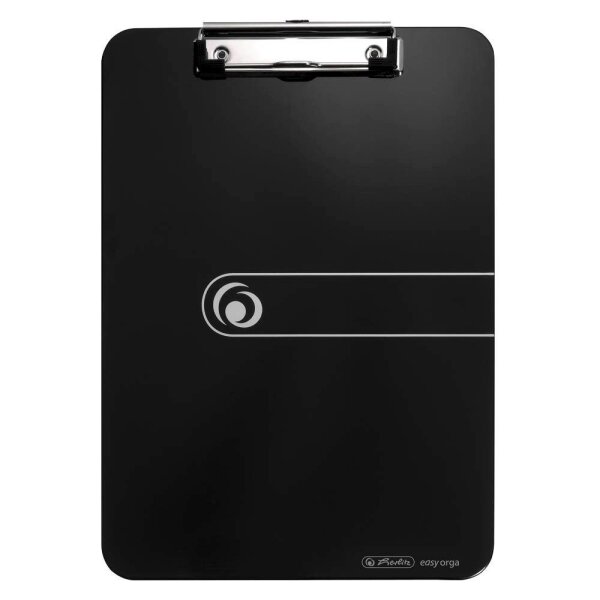 herlitz Klemmbrett easy orga 100436085 DIN A4 opak schwarz Kunststoff, 1 St.
