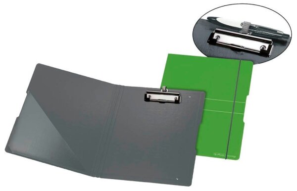 herlitz Klemmbrettmappe easy orga 300000728 DIN A4 apfel Kunststoff, 1 St.
