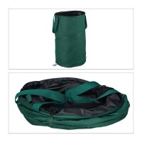 relaxdays Gartenabfallsäcke 120,0 l grün, 2 St.
