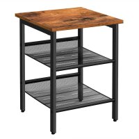 VASAGLE Beistelltisch MDF-Platte braun, schwarz 40,0 x...