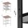 VASAGLE Beistelltisch MDF-Platte braun, schwarz 40,0 x 40,0 x 55,0 cm, 1 St.