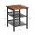 VASAGLE Beistelltisch MDF-Platte braun, schwarz 40,0 x 40,0 x 55,0 cm, 1 St.