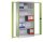 CP Stahlschrank 8920-055 S10119 Acrylglas, clowngrün, lichtgrau 4 Fachböden 93,0 x 40,0 x 195,0 cm, aufgebaut, 1 St.