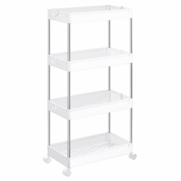 SONGMICS Nischenwagen weiß 42,0 x 22,5 x 87,0 cm
