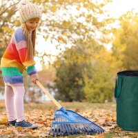 relaxdays Gartenabfallsäcke 160,0 l grün, 3 St.