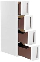 SONGMICS Nischenwagen weiß, braun 17,0 x 45,0 x...