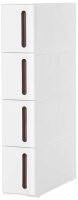 SONGMICS Nischenwagen weiß, braun 17,0 x 45,0 x...