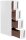 SONGMICS Nischenwagen weiß, braun 17,0 x 45,0 x 83,0 cm