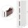 SONGMICS Nischenwagen weiß, braun 17,0 x 45,0 x 83,0 cm