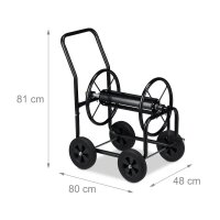 relaxdays Schlauchwagen für 60,0 m