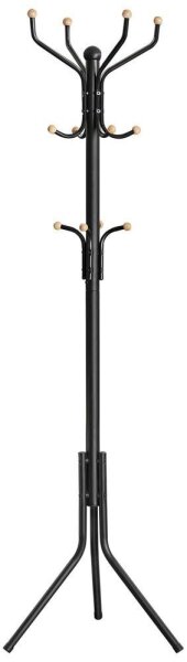 SONGMICS Kleiderständer RCR19B schwarz Metall 12 Haken 44,0 x 182,0 cm, 1 St.