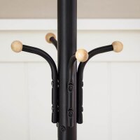 SONGMICS Kleiderständer RCR19B schwarz Metall 12 Haken 44,0 x 182,0 cm, 1 St.