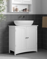 VASAGLE Waschtischunterschrank ohne Waschbecken BBC01WT weiß 60,0 x 30,0 x 60,0 cm