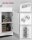 VASAGLE Waschtischunterschrank ohne Waschbecken BBC01WT weiß 60,0 x 30,0 x 60,0 cm