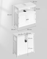VASAGLE Waschtischunterschrank ohne Waschbecken BBC02WT...