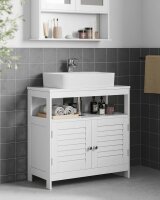 VASAGLE Waschtischunterschrank ohne Waschbecken BBC02WT weiß 60,0 x 30,0 x 60,0 cm