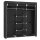 SONGMICS Stoffschrank, RYG12B schwarz 150,0 x 45,0 x 175,0 cm, 1 St.