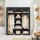 SONGMICS Stoffschrank, RYG12B schwarz 150,0 x 45,0 x 175,0 cm, 1 St.