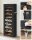 SONGMICS Stoffschrank, RXJ10H01 schwarz 58,0 x 28,0 x 160,0 cm, 1 St.