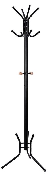 SONGMICS Kleiderständer RCR17B schwarz Metall 8 Haken 49,0 x 176,0 cm, 1 St.