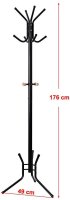 SONGMICS Kleiderständer RCR17B schwarz Metall 8...