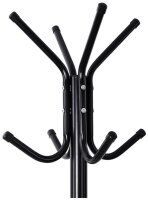 SONGMICS Kleiderständer RCR17B schwarz Metall 8 Haken 49,0 x 176,0 cm, 1 St.