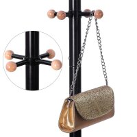 SONGMICS Kleiderständer RCR17B schwarz Metall 8 Haken 49,0 x 176,0 cm, 1 St.