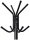 SONGMICS Kleiderständer RCR17B schwarz Metall 8 Haken 49,0 x 176,0 cm, 1 St.