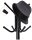 SONGMICS Kleiderständer RCR17B schwarz Metall 8 Haken 49,0 x 176,0 cm, 1 St.
