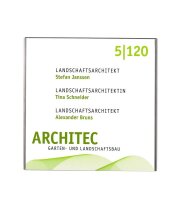 SignSystems® Türschild LITE Metall silber 15,2 x...