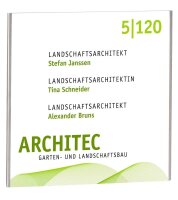 SignSystems® Türschild LITE Metall silber 15,2 x...