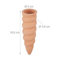 relaxdays Tonkegel für Bewässerung, 4 St.